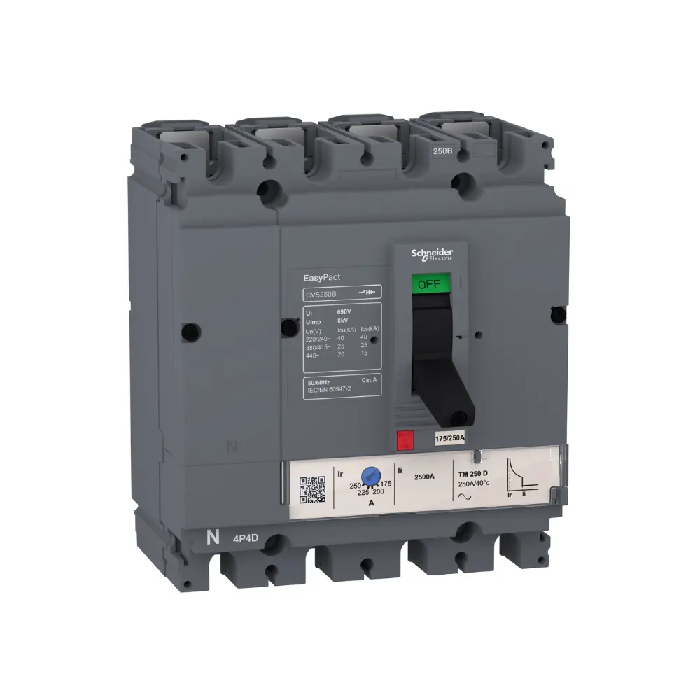 LV516313,160A 4P 25KA MCCB-SCHNEIDER