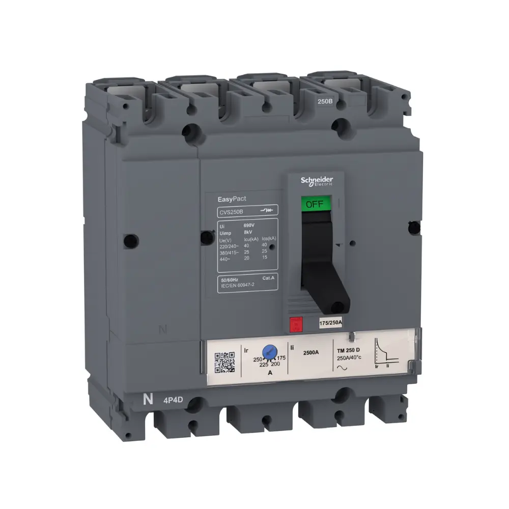 LV516342,125A 4P 36KA MCCB-SCHNEIDER