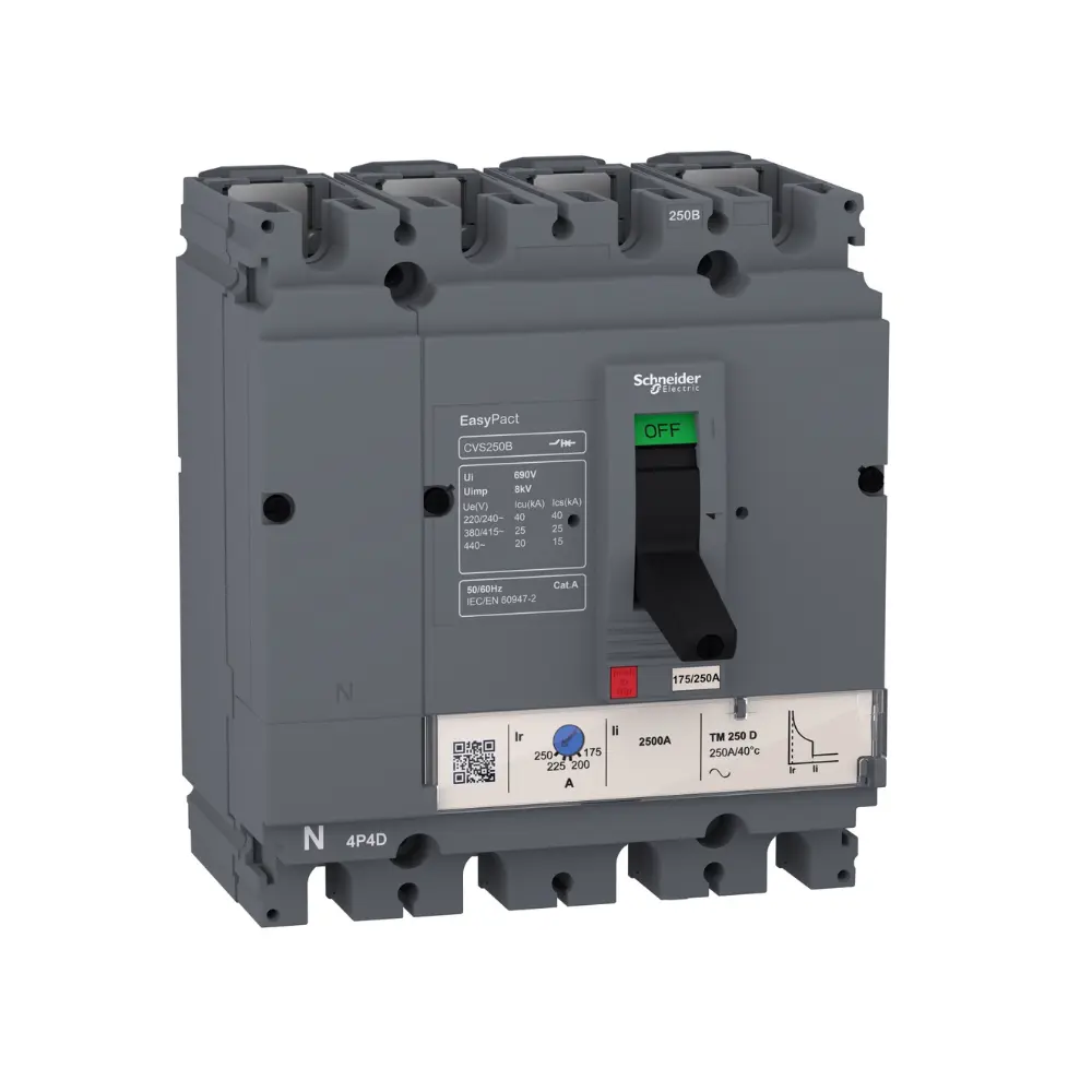 LV516343,160A 4P 36KA MCCB-SCHNEIDER