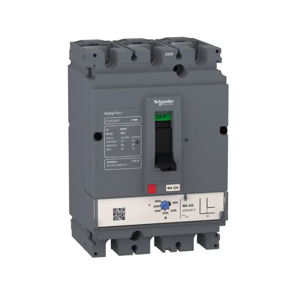 LV525442,220A 3P 50KA MOTOR PROTECTION MCCB-SCHNEIDER