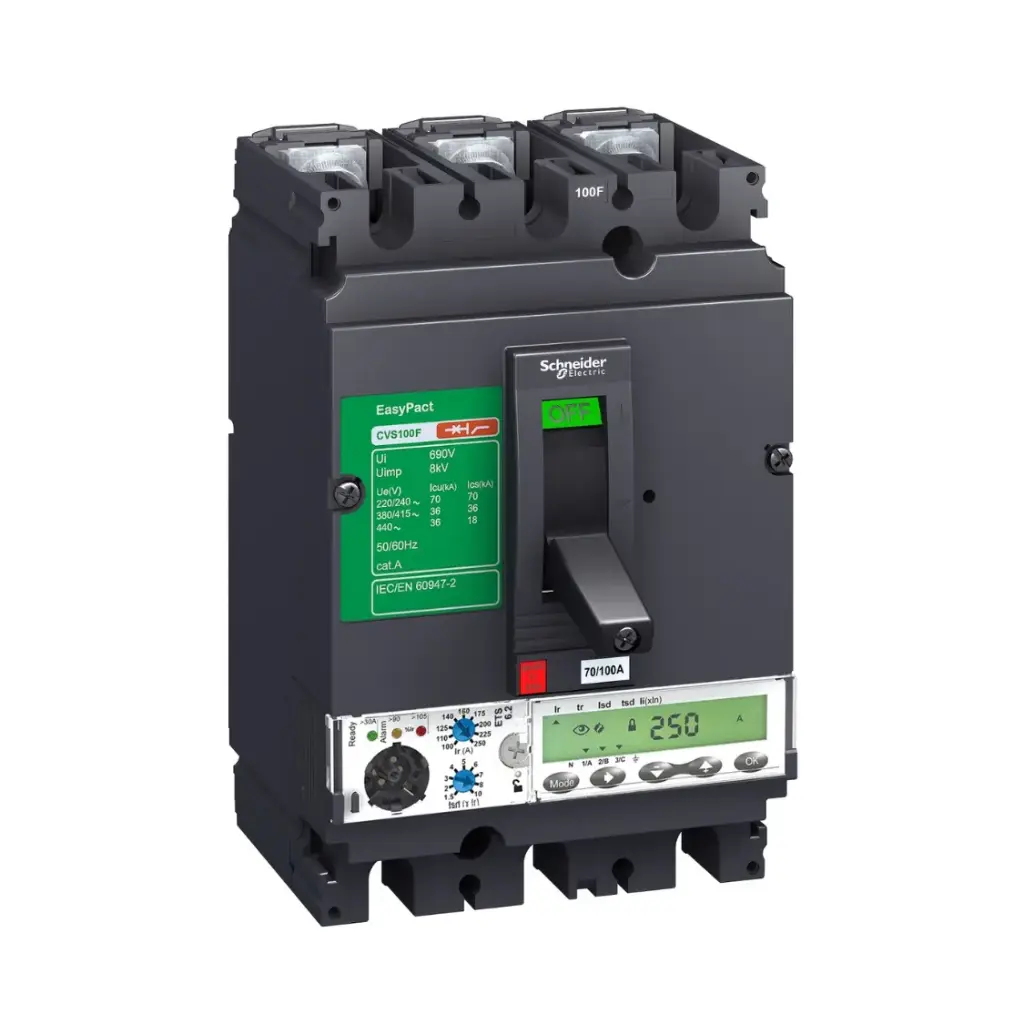 LV525630,250A 4P 36KA CVS MCCB WITH ETS6-SCHNEIDER