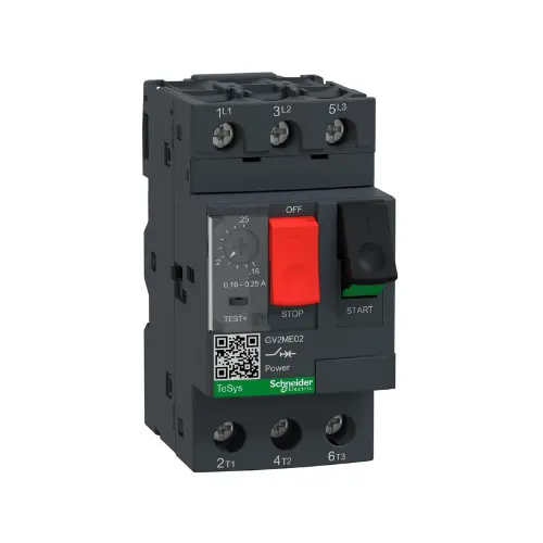GV2ME02, 0.16-0.25A MPCB-SCHNEIDER