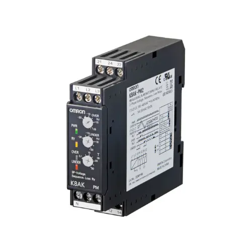 K8AK-PM2,SINGLE PHASE MONITORING RELAY-OMRON
