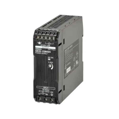 S8VK-C06024,2.5A,60W,INPUT VOLTAGE-100 TO 240 VAC, 90 to 350 VDC SMPS-OMRON