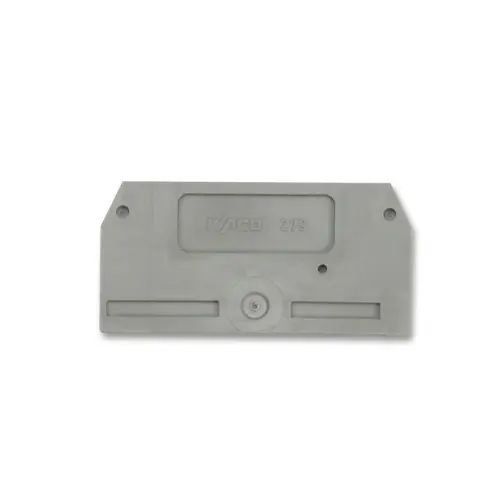 281-328,4SQMM END PLATE FOR SHIELD AND EX TERMINAL GREY COLOUR-WAGO
