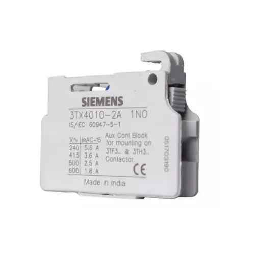 3TX4010-2A,1NO AUX BLOCK FOR 3TF30-3TF35& 3TH30 -SIEMENS