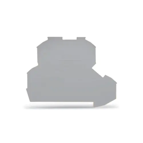 2002-2291,0.8 SQMM THICK END AND INTERMEDIATE PLATE GRAY COLOR-WAGO