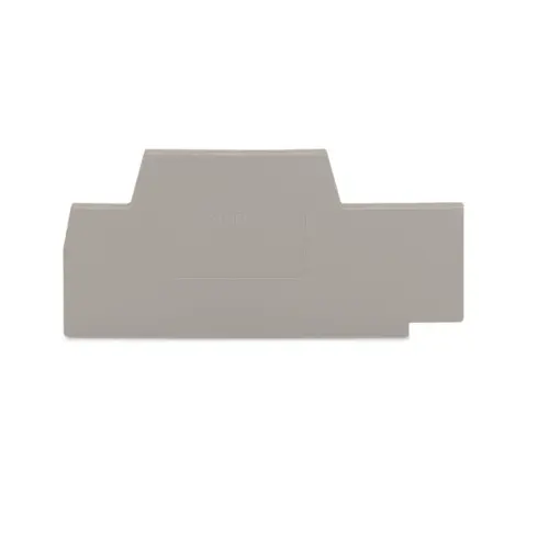 280-342,2.5SQMM END & INTERMEDIATE PLATE FOR DOUBLE DECKER GREY COLOUR-WAGO