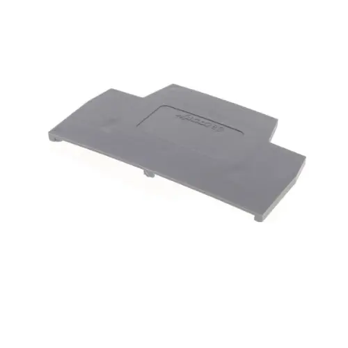 280-340,2.5SQMM END & INTERMEDIATE PLATE FOR DOUBLE DECKER GREY COLOUR-WAGO