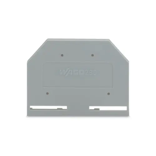 280-301,2.5SQMM END & INTERMEDIATE PLATE FOR CAGE CLAMP GREY COLOUR-WAGO