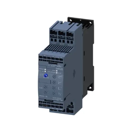 3RW4027-2BB04,32A 15KW/400V, 200-480V AC 24V AC/DC SCREW TERMINALS S0 SIRIUS SOFT STARTER-SIEMENS