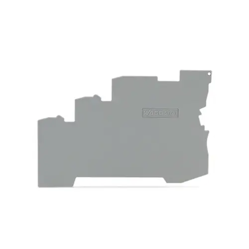 2020-5391,END AND INTERMEDIATE PLATE FOR 3-CONDUCTOR TERMINAL BLOCK-WAGO