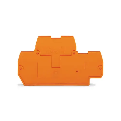 870-519,END & INTERMEDIATE PLATE 2MM THICKNESS ORANGE COLOUR-WAGO