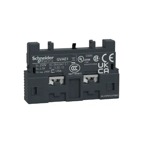 GVAE1,ADD ON BLOCK 1NO OR 1NC FOR GV2 MPCB-SCHNEIDER