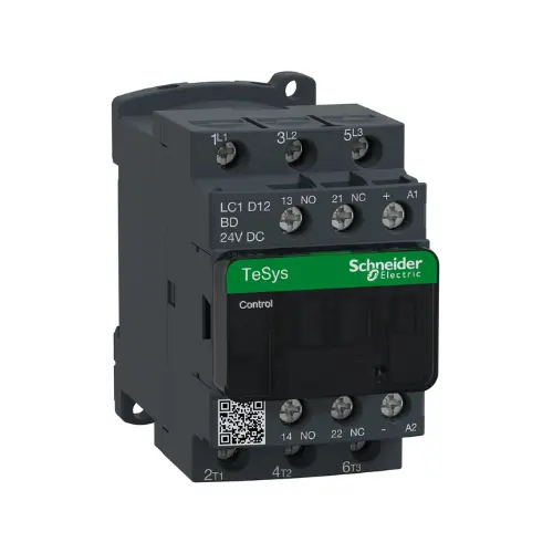 [SCHNEIDER] LC1D12BD,12A 1NO+1NC 3P 24V DC CONTACTOR-SCHNEIDER