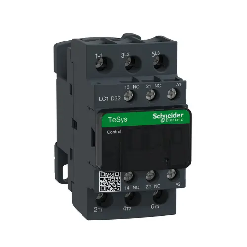 [SCHNEIDER] LC1D32B7,32A 1NO+1NC 3P 24V AC CONTACTOR-SCHNEIDER