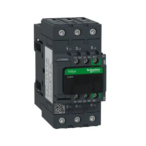[SCHNEIDER] LC1D50AM7,50A 1NO+1NC 3P 220V AC CONTACTOR-SCHNEIDER