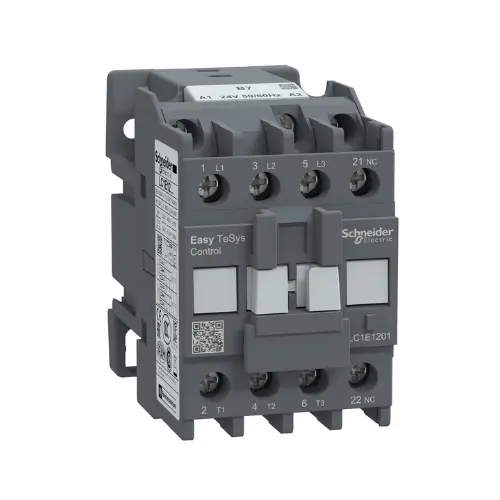 [SCHNEIDER] LC1E1201B7,12A 1NC 3P 24V AC CONTACTOR-SCHNEIDER
