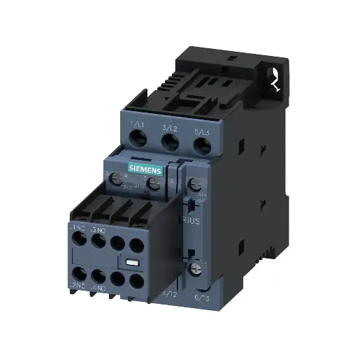 [SIEMENS] 3RT2026-1BB44,25A 2NO+2NC 24V DC 3P CONTACTOR-SIEMENS