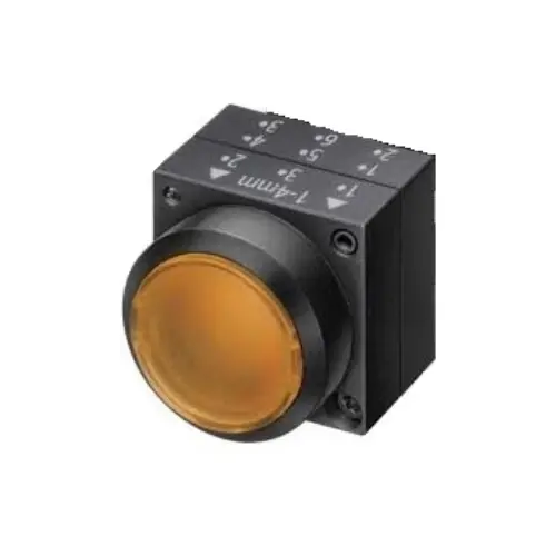 [SIEMENS] 3SB5001-0AL01-0PQ0,ILLUMINATED PUSH BUTTON AMBER COLOR-SIEMENS