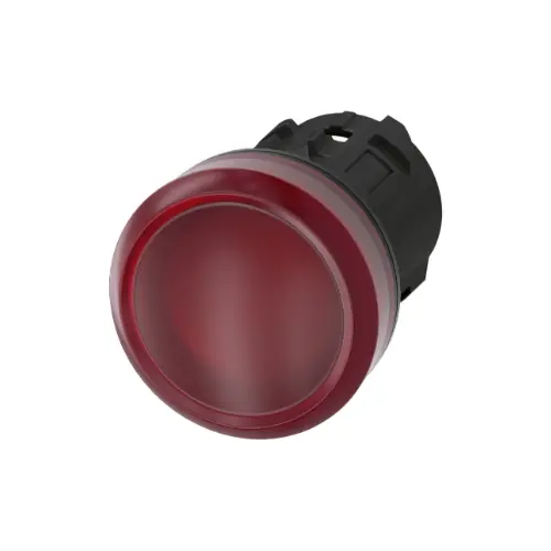 [SIEMENS] 3SU1001-6AA20-0AA0,22MM ROUND INDICATOR LIGHT PLASTIC TYPE RED-SIEMENS