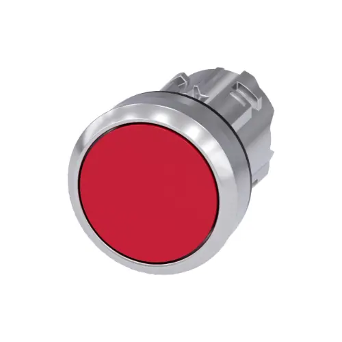 [SIEMENS] 3SU1050-0AB20-0AA0,PUSH BUTTON FLAT MOMENTARY TYPE RED COLOR-SIEMENS