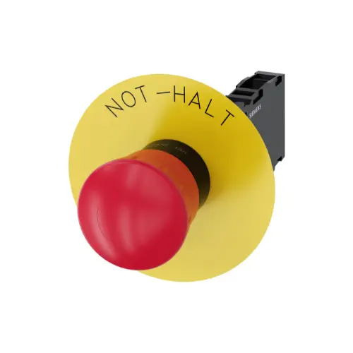 [SIEMENS] 3SU1100-1HB20-3FH0,EMERGENCY STOP MUSHROOM PLASTIC PUSH BUTTON RED COLOR -SIEMENS