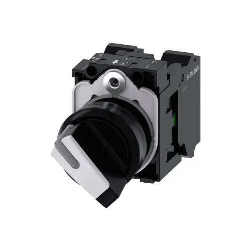 [SIEMENS] 3SU1100-2BF60-3MA0,ILLUMINATED 2POS SELECTOR SWITCH-SIEMENS