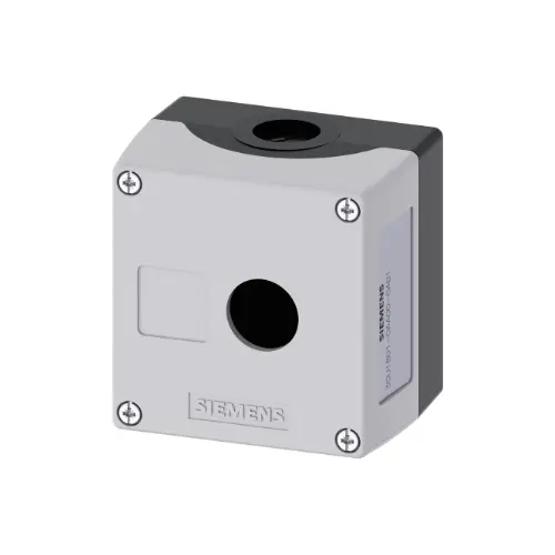 [SIEMENS] 3SU1801-0AA00-0AB1,PLASTIC ENCLOSURE TOP PART GREY WITH 1 CONTROL POINT-SIEMENS