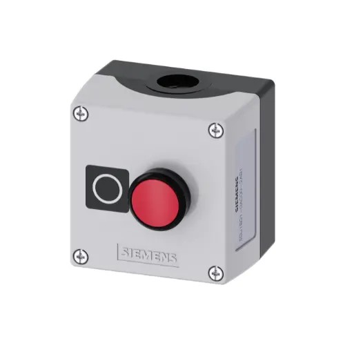 [SIEMENS] 3SU1801-0AC00-2AB1,PLASTIC ENCLOUSRE TOP PART GREY WITH 1 CONTROL POINT-SIEMENS