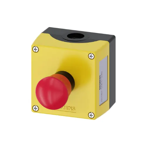[SIEMENS] 3SU1801-0NA00-2AA2,PLASTIC ENCLOUSRE TOP PART YELLOW WITH 1 CONTROL POINT-SIEMENS