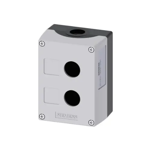 [SIEMENS] 3SU1852-0AA00-0AB1,METAL ENCLOSURE TOP PART GREY WITH 2 CONTROL POINTS-SIEMENS