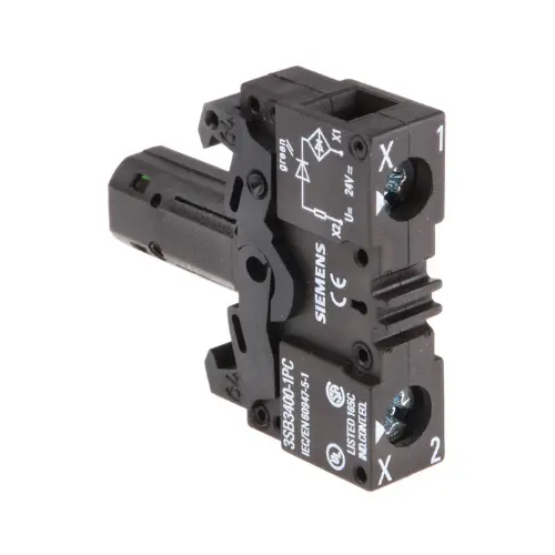 [SIEMENS] 3SB3400-1PC,ACTUATOR INDICATOR COMPONENT WITH INTEGRATED LED 24V AC/DC GREEN COLOR-SIEMENS