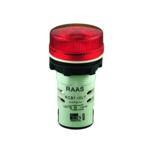 [C&S] RCB7-IVL74-12,LED 12V AC RED-C&S