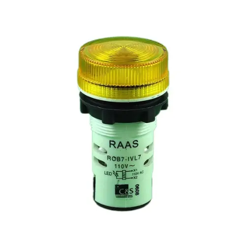 [C&S] RCB7-IVL78-110,LED 220V AC/DC YELLOW-C&S