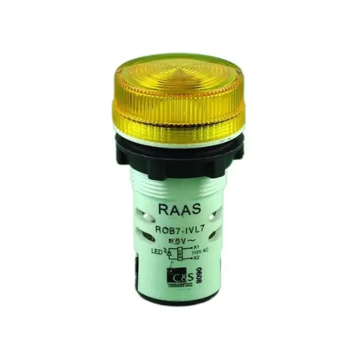 [C&S] RCB7-IVL78-220,LED 220V AC/DC YELLOW-C&S