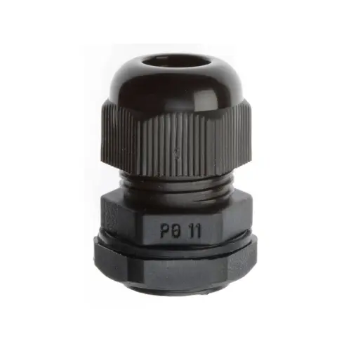 [JIGO] JG-11 BK,PG THREAD NYLON CABLE GLAND BLACK COLOUR PG-11-JIGO