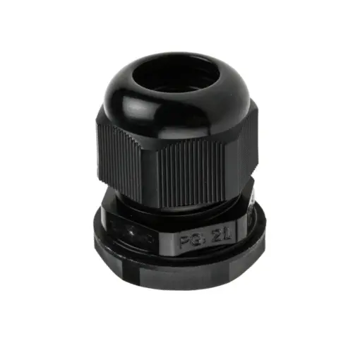 [JIGO] JG-21 BK,PG THREAD NYLON CABLE GLAND BLACK COLOUR PG-21-JIGO