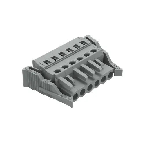 [WAGO] 231-106/037-000,2.5SQMM 6POLE WITH LOCKING LEVER FEMALE CONNECTOR GREY COLOUR-WAGO
