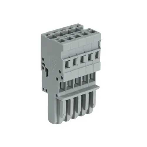 [WAGO] 769-105,4SQMM 5POLE 1 CONDUCTOR FEMALE CONNECTOR GREY COLOUR-WAGO