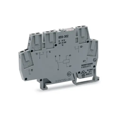 [WAGO] 859-302,RELAY WITH 1 CHANGEOVER CONTACT 5V DC-WAGO