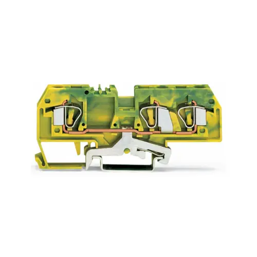 [WAGO] 282-687,6SQMM TERMINAL BLOCK GREEN/YELLOW COLOUR 1 IN 2 OUT-WAGO