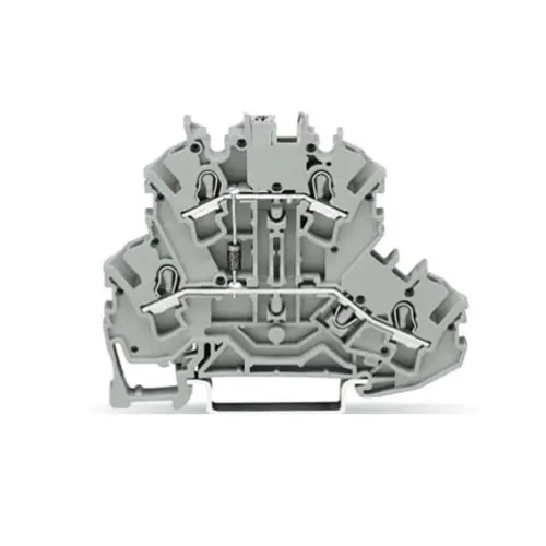 [WAGO] 2002-2211/1000-411,2.5 SQMM DOUBLE DECK WITH DIODE TERMINAL BLOCK GRAY COLOR-WAGO
