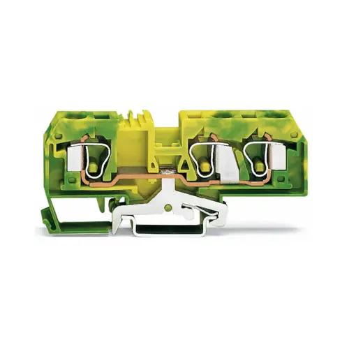 [WAGO] 284-687,10 SQMM 3 CONDUCTOR GROUND TERMINAL BLOCK GREEN/YELLOW-WAGO