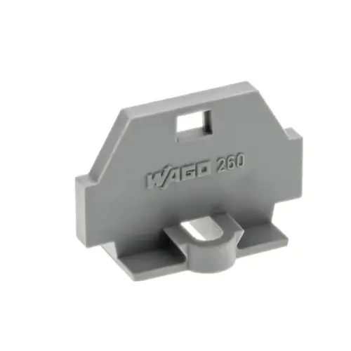 [WAGO] 260-361,1.5SQMM END PLATE WITH FIXING FLANGE GREY COLOUR-WAGO