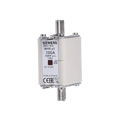 [SIEMENS] 3NA7830-0RC,100A S-000 DIN TYPE 500V AC HRC FUSE LINK-SIEMENS